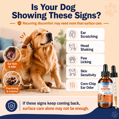 Natural Yeast Relief Drops for Dogs